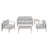 Dee Outdoor Grey 2 Seater 5pc Set-1888205878-1888205879