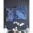 Marbled Blue Art Panels: Unique 30.5" x 40"