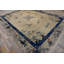 Antique Peking Chinese Floral Medallion Wool Hand Knotted Pile 1920s Rug