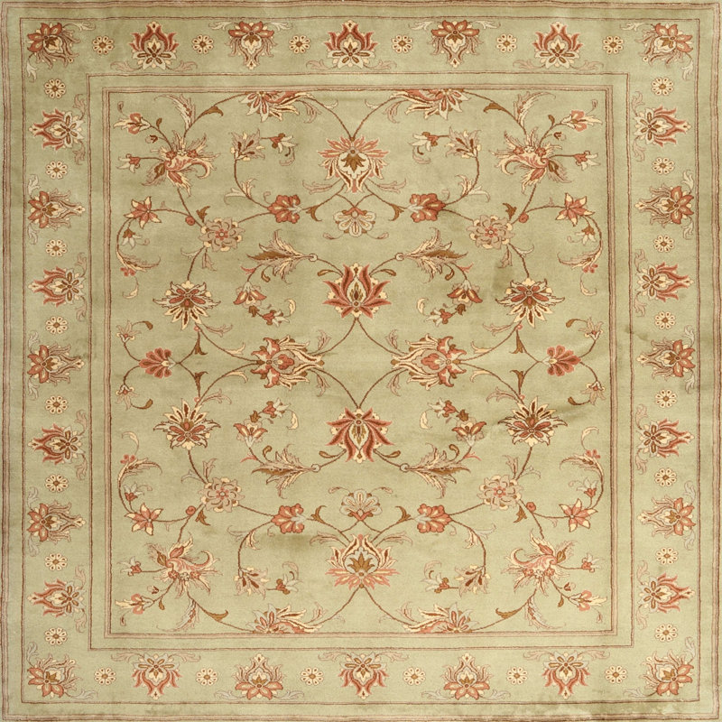 Surface beige contemporaine tapis, Carré 5 pi
