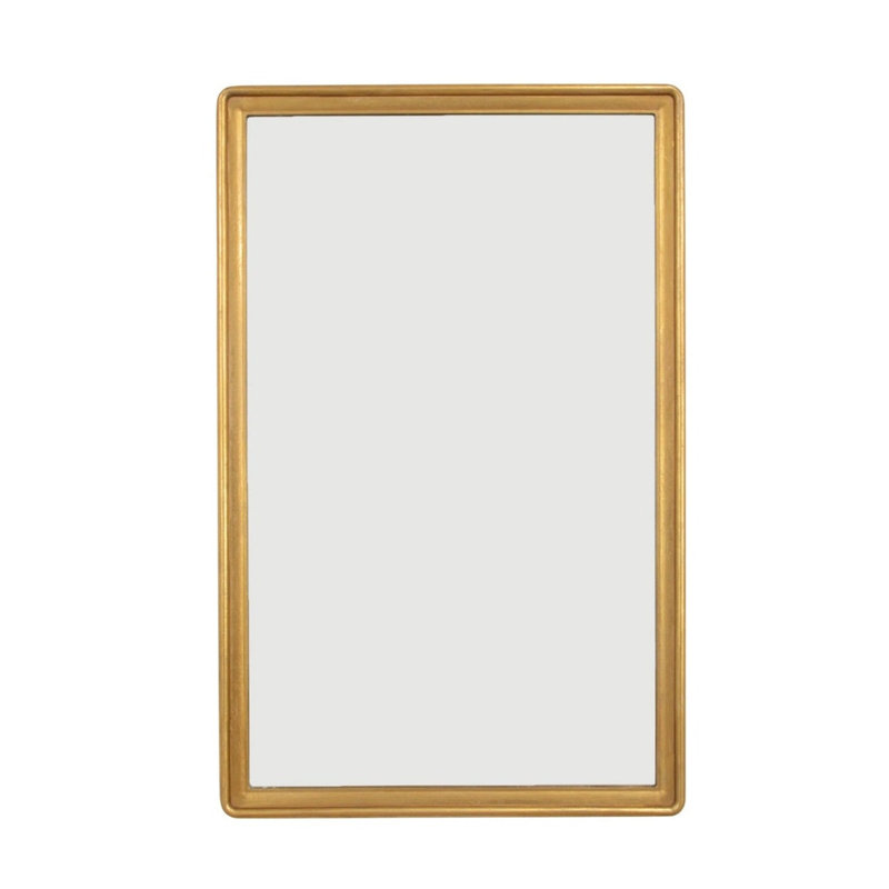 Lana Flat Wall Mirror, Gold
