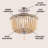 Norcott Solid Wood Semi Flush Mount-465187589