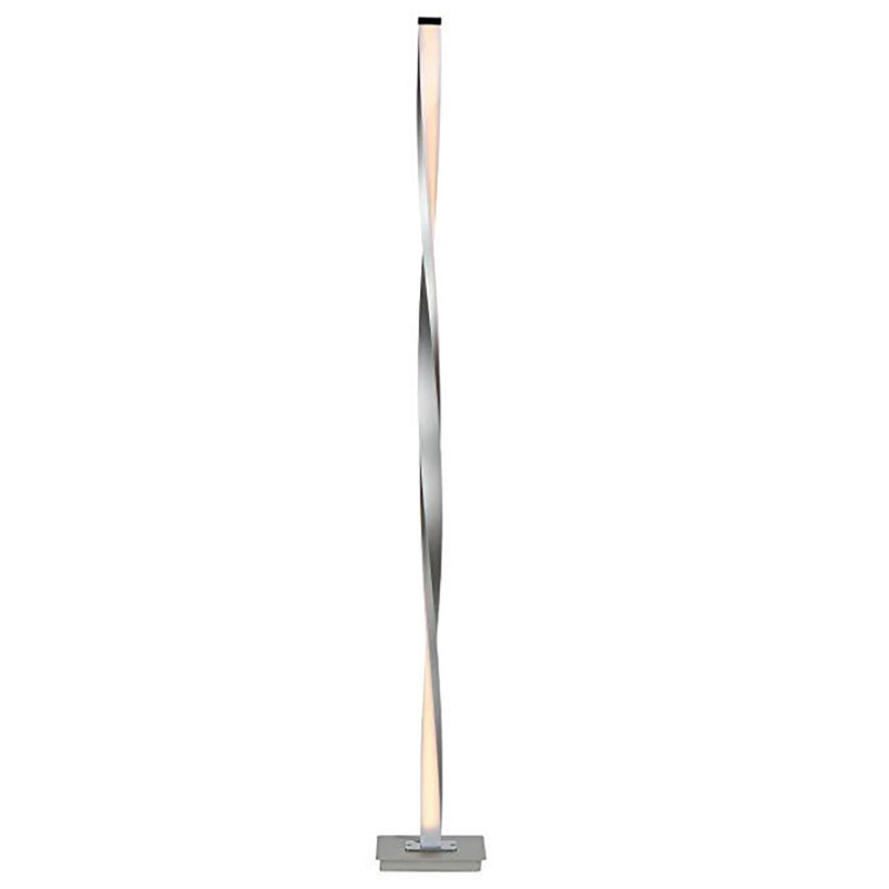 Helix 48'' Silver LED Novelty Floor Lamp