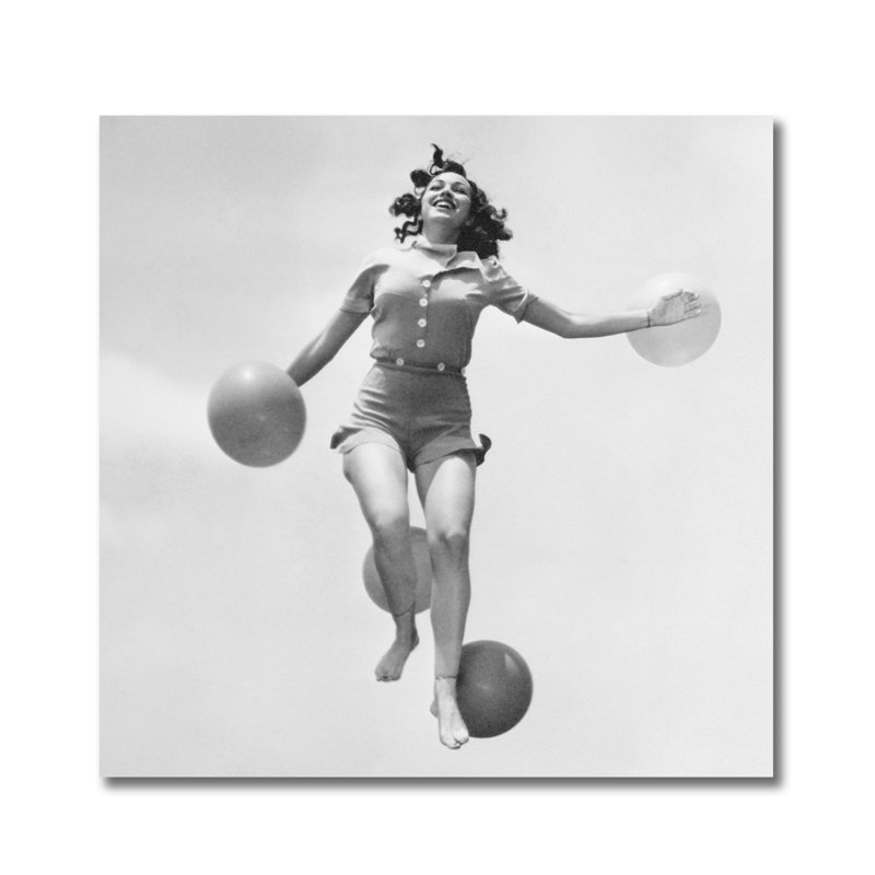 Ballon Girl " Ballon Girl! ", 56" H x 56" W x 1" D, Acrylic