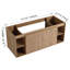 Meuble-lavabo flottant mural 48 po avec porte à fermeture douce et support de rangement ouvert | Idée de cadeau