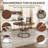 Round Extendable Dining Table