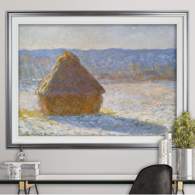 « haystack matin » par claude monet, reproduction de peinture à l’huile