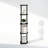 Shamblin 57.7'' H x 11.6'' W Plastic Corner Bookcase-1679498764