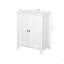 Armoire de rangement pour salle de bain avec tablette réglable à double porte