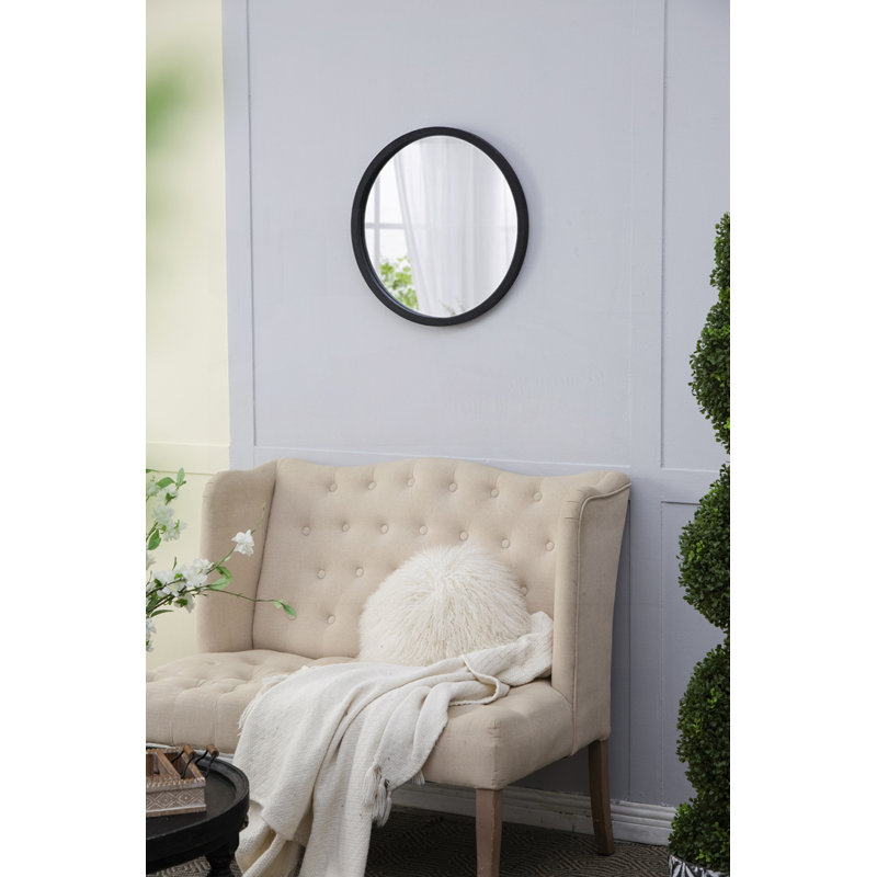 Miroir mural 20 "x 20", Noir