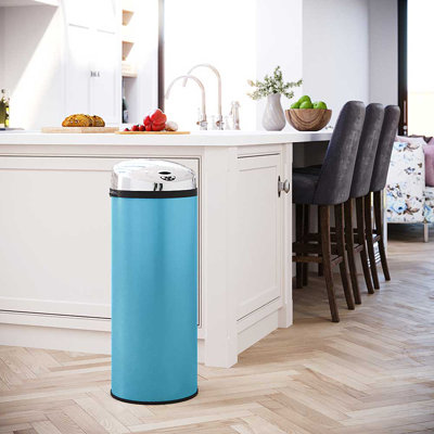 Ladson Steel Motion Sensor Kitchen Trash Can