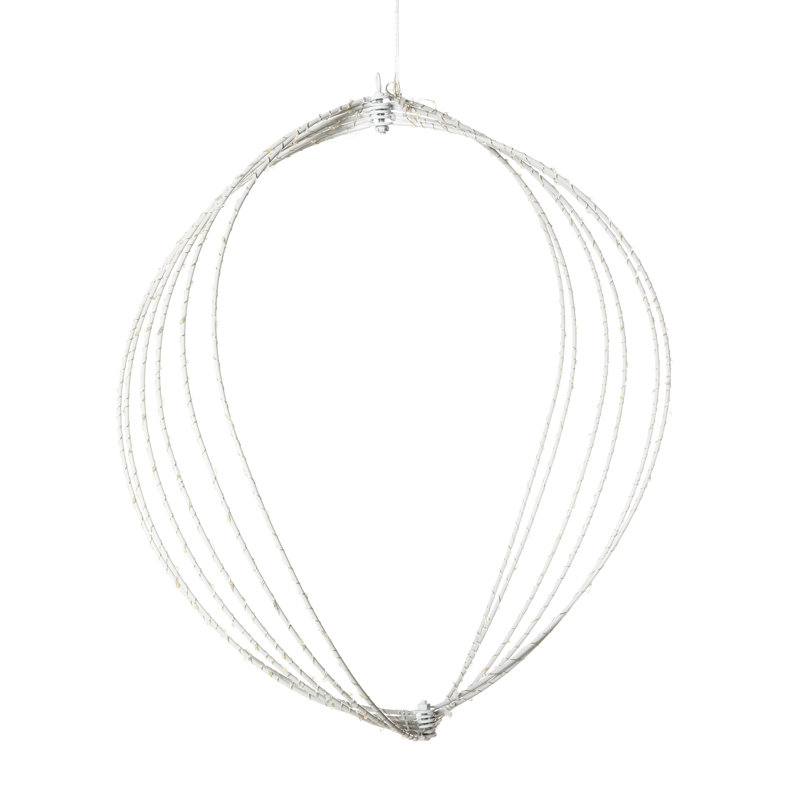 Sphère scintillante, blanc, grand, Blanc