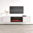 Germar 70.9" Modern TV Stand with Electric Fireplace, High Gloss Finish, Wall-Mounted-833811712