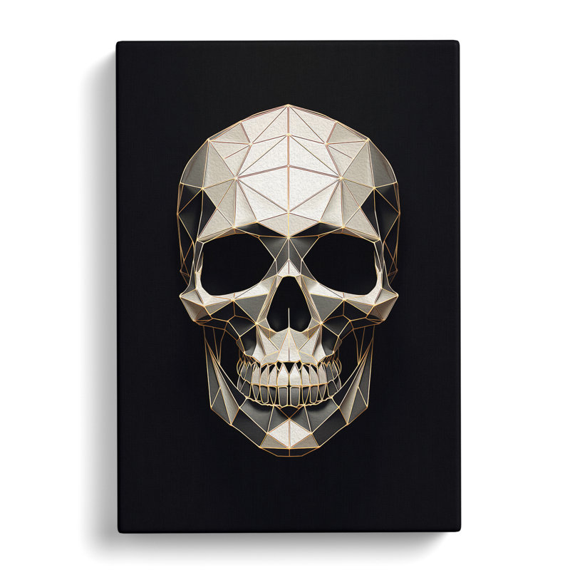 Skeleton Geometric - Wrapped Canvas, 60cm H x 40cm W x 3cm D