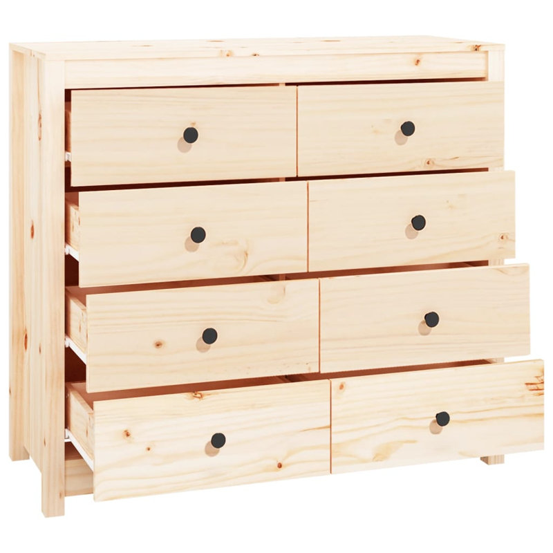 100cm Solid Wood Sideboard, Brown