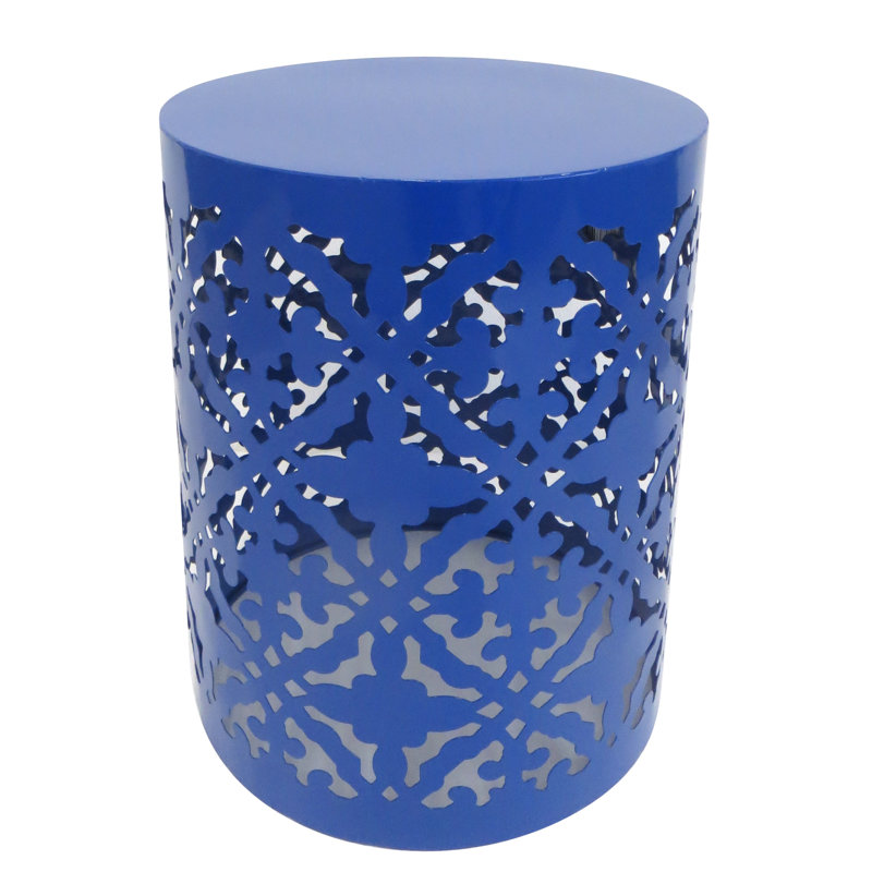 Table gigogne en métal 2 pièces Azha, Bleu royal