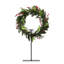 Pine and Holly Wreath on Candle Stand-851499411
