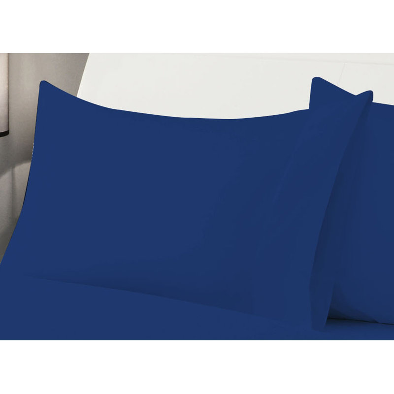 Billie Microfiber Sheet Set, Twin XL, Navy