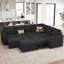 Grand canapé-lit modulaire avec repose-pieds Seybert-101956944
