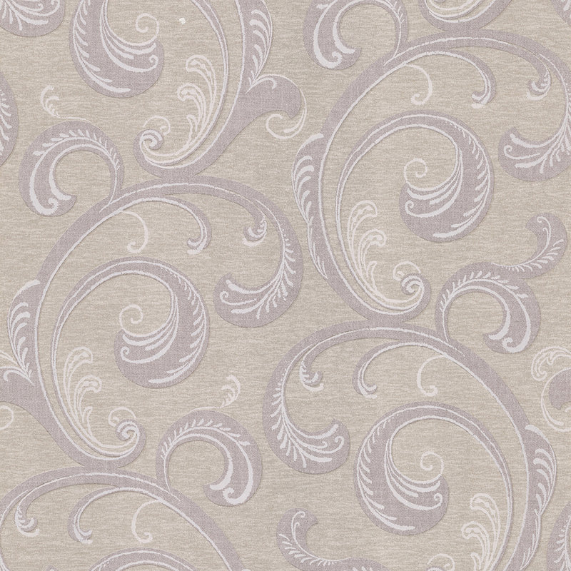 Papier peint à volutes dauphine 33 pi x 20,5 po