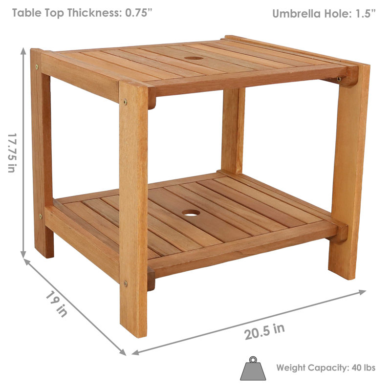Freund Square Outdoor Side Table