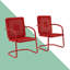 Ensemble de chaises d'extérieur rétro Bates, 2 pièces-726224630