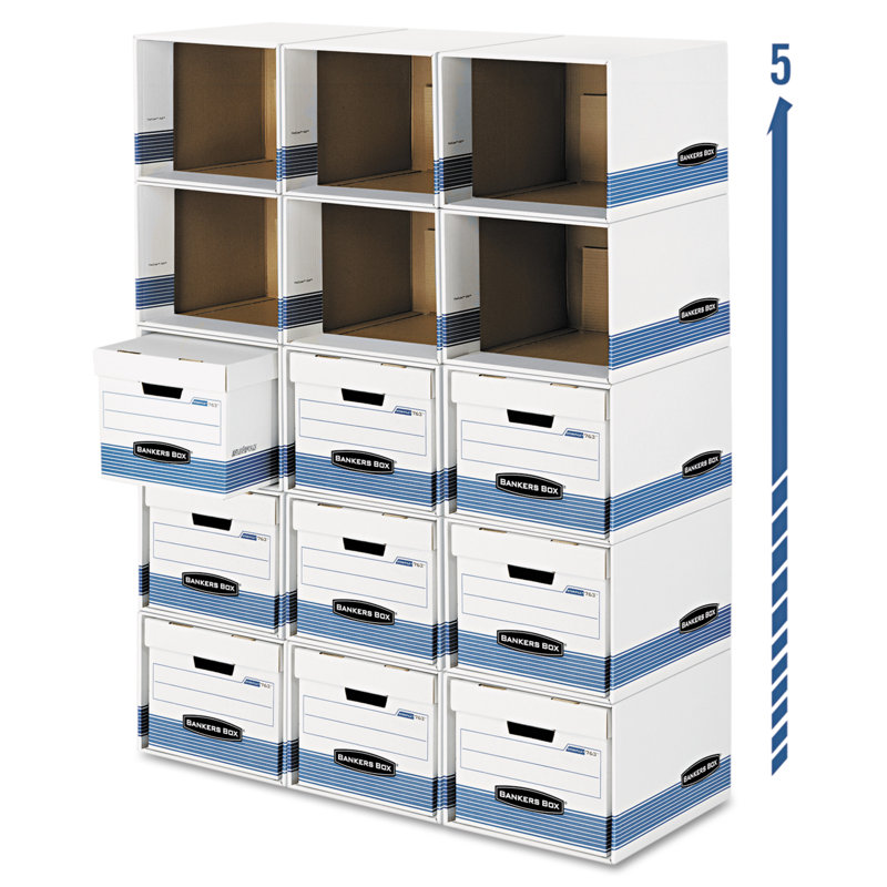 White and Blue Steel Wire Stackable Storage Tower