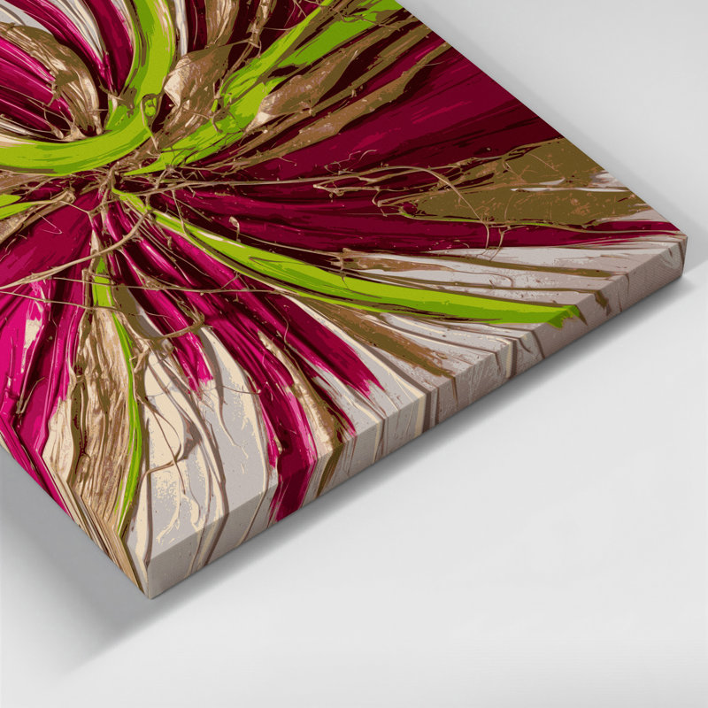 Lyrical Abstraction 57 Brown Canvas Wall Art, 8" H x 10" W