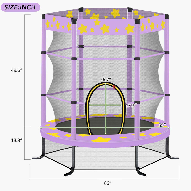 Trampoline pour enfants / tout-petits Beyong, Mauve