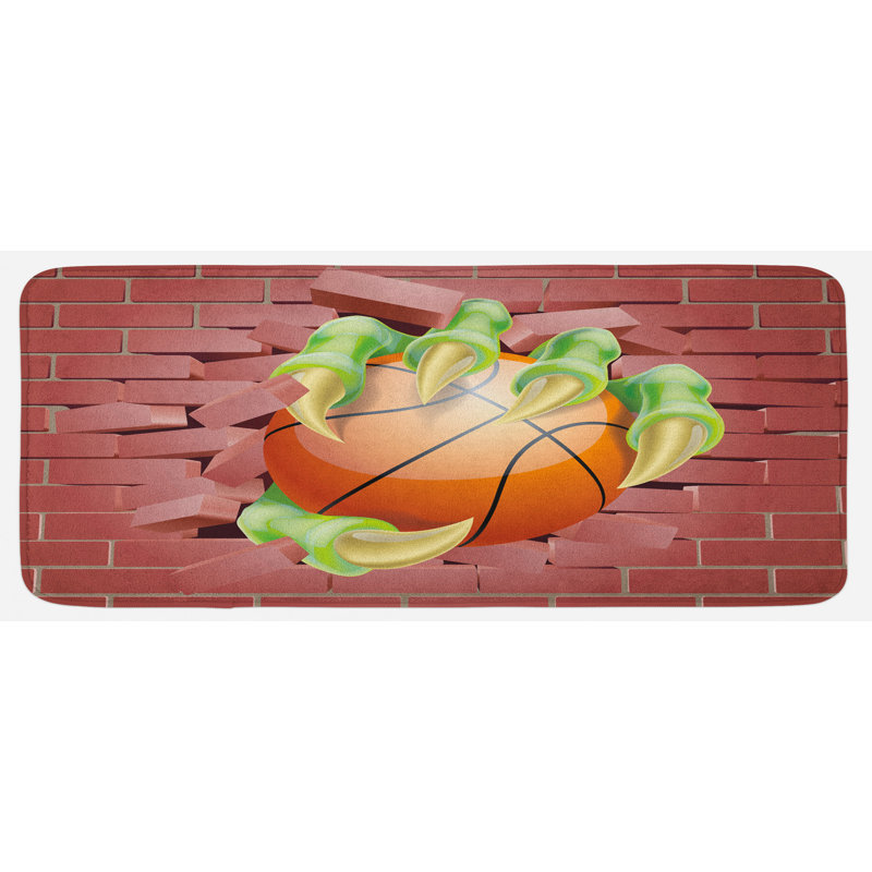 Tapis de cuisine mural brique