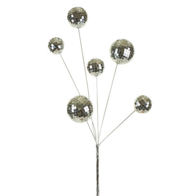 Ensemble de 3 boules disco en métal