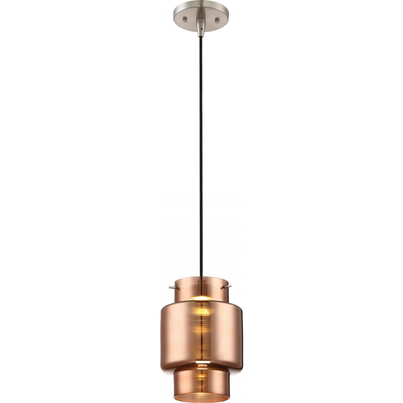 Guidinha 1 - Light LED Single Pendant, Copper
