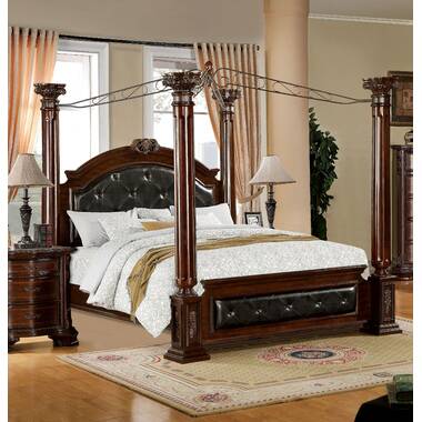 DOMINIC Black Queen Poster Bedroom Set-Clearance