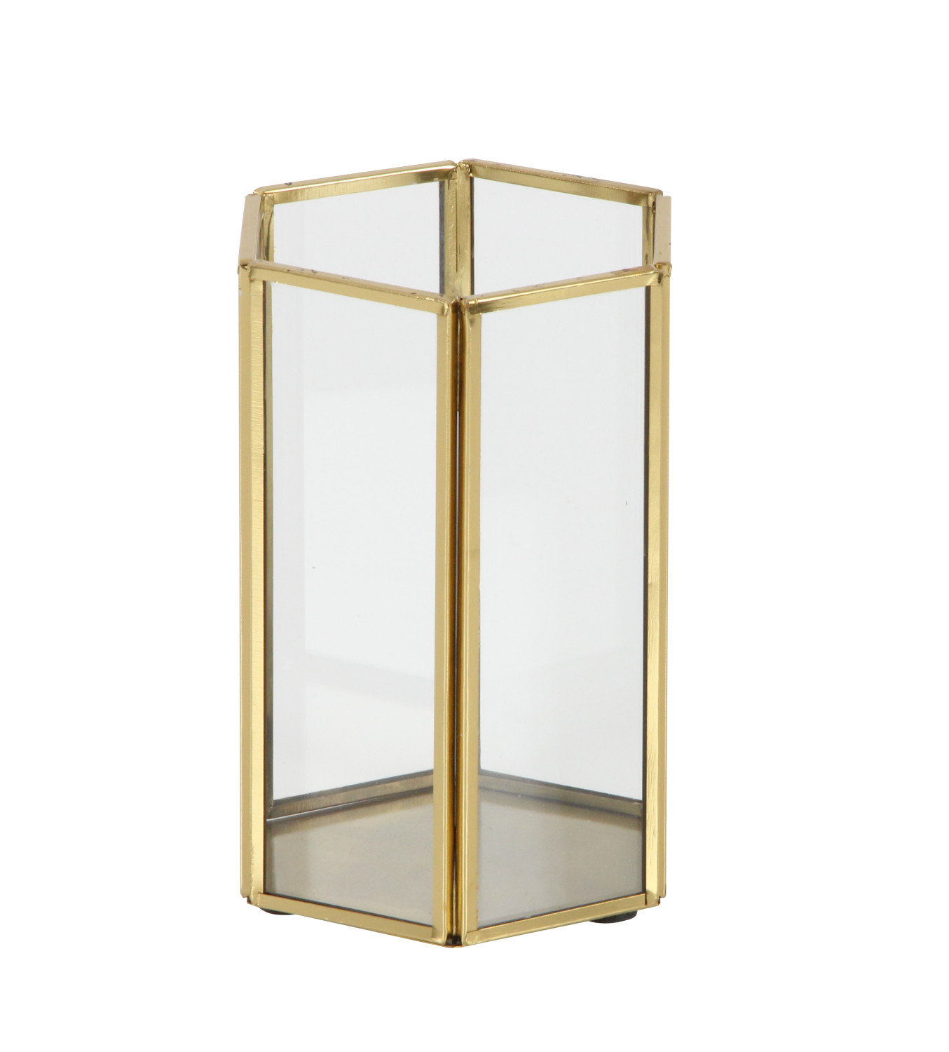 Glass Lantern Set, Gold