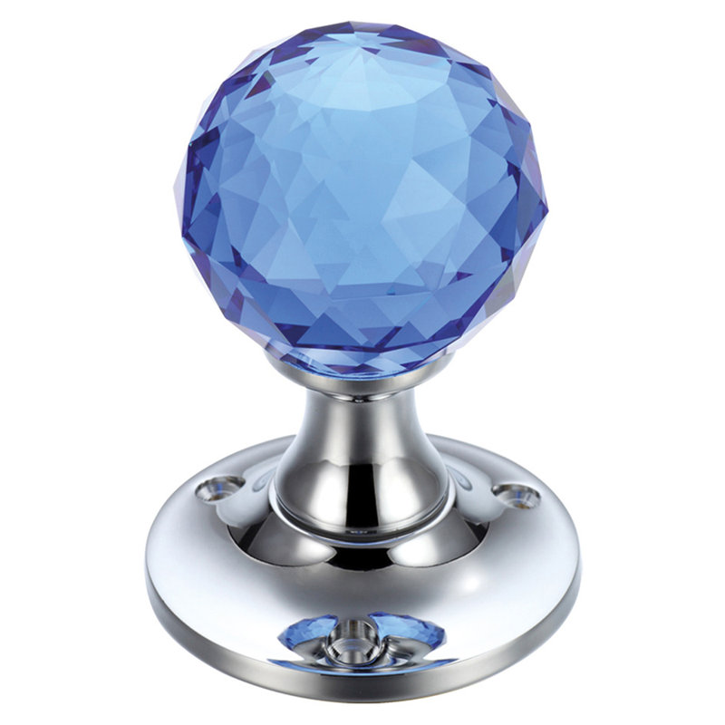 Passage Door Knob, Blue