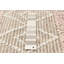 Tapis taupe unique de 5 pi 1 po x 7 pi 11 po Delore
