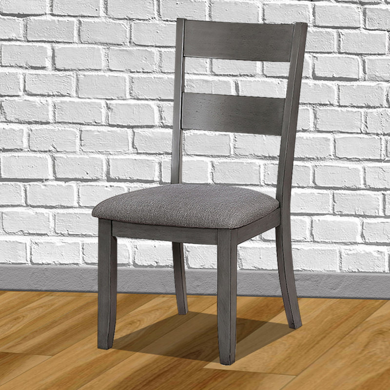 18.5'' H Genuine Leather Upholstered Side Chair