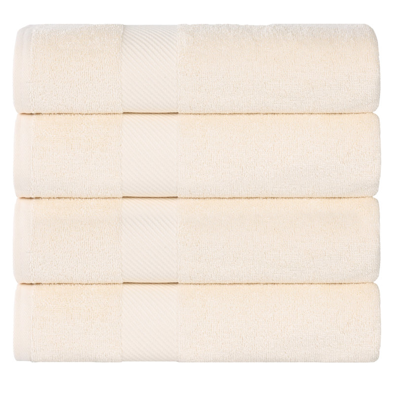 Ensemble de serviettes de bain 4 pièces, Ivoire