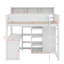 Lit mezzanine simple avec tablettes et garde-robe-1444365820