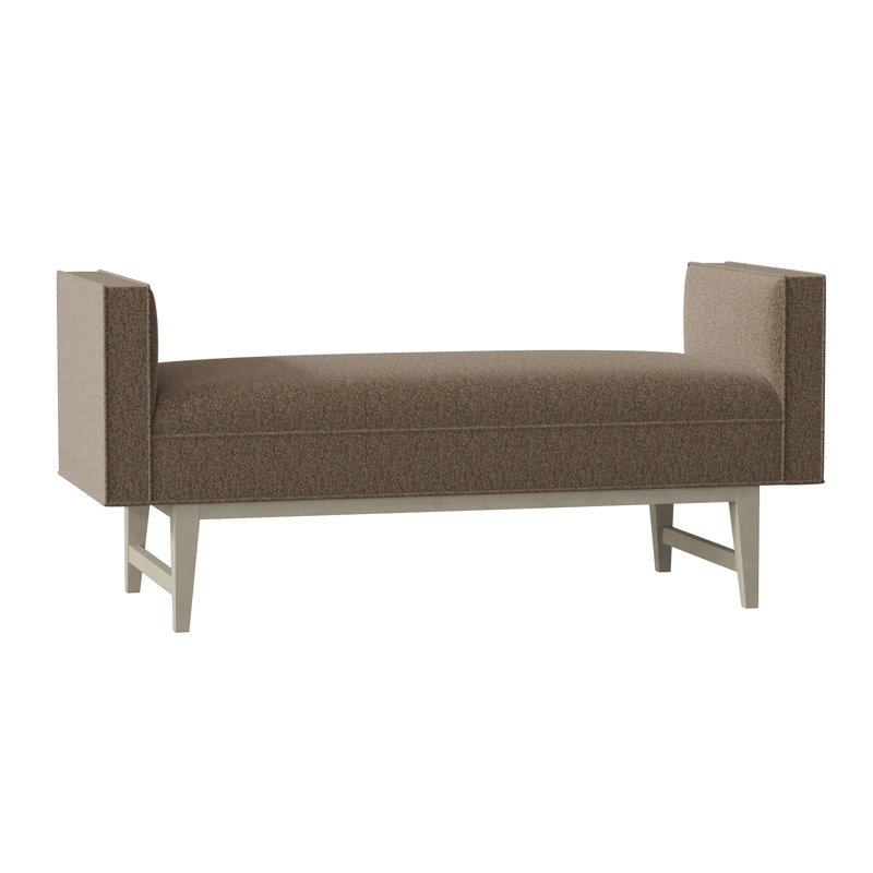 Luna Upholstered Bench, Hazelnut (9508 17), Creme Brulee