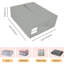 Bed Sheet Organisers, Foldable Bedding Storage Box, 4 Pack Space Saving Underbed Storage Bags For Closet, Bedding Covers, Blankets, Clothes-1226370604