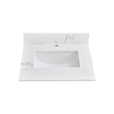 Savannah 24 In. X 22 In. Integrated Single Sink Vanity Top