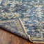 Tapis bleu / doré en laine noué à la main Oasis-636273319