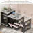 Kitchen Island With Extendable Dining Table, Kitchen Storage Table With Double-Sided Storage, Kitchen Island With 2 Drawers, Power Outlet, Side Open Shelves, For Kitchen, Dining Room-561223698