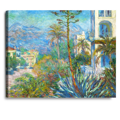 Villas at Bordighera by Claude Monet The World Classic Art Reproductions, Giclee Canvas Prints Wall Art for Home Decor