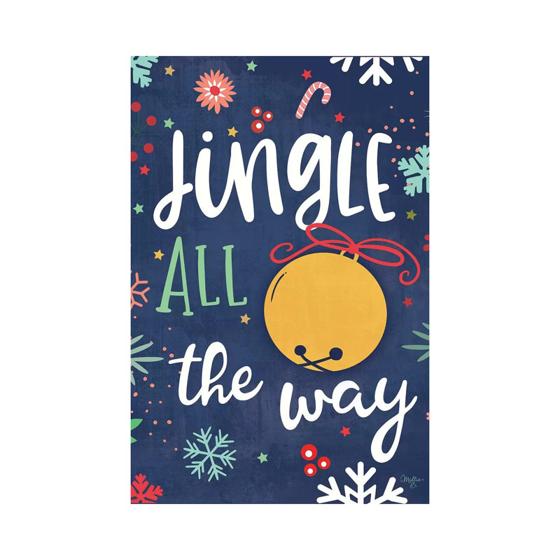 Jingle All The Way by Mollie B. - Wrapped Canvas Print, 101.6 cm H x 66.04 cm W x 3.175 cm D