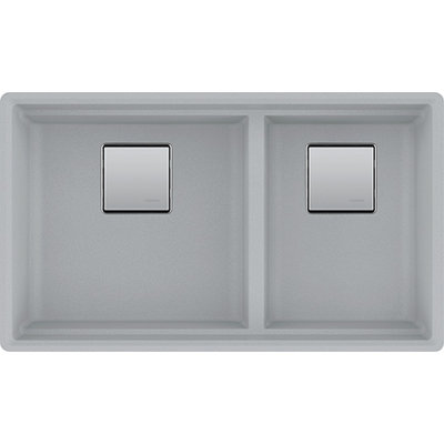 Peak 32" L x 18.75" W Double Basin Undermount Kitchen SInk