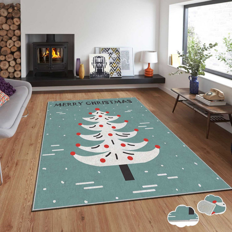 Luxurious Velvet Carpet, 3.3 x 5.9 Feet, 100% Polyester, 740 g/m² | Non-Slip Dot Underside, Laminated Sponge for Comfort | Digital Printing, Easy to Clean, Machine Washable at 86°F | Perfect for Living Room & Bedroom