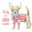 « christmas glamour pup i », impression sur toile-20826124-72800389-72800402