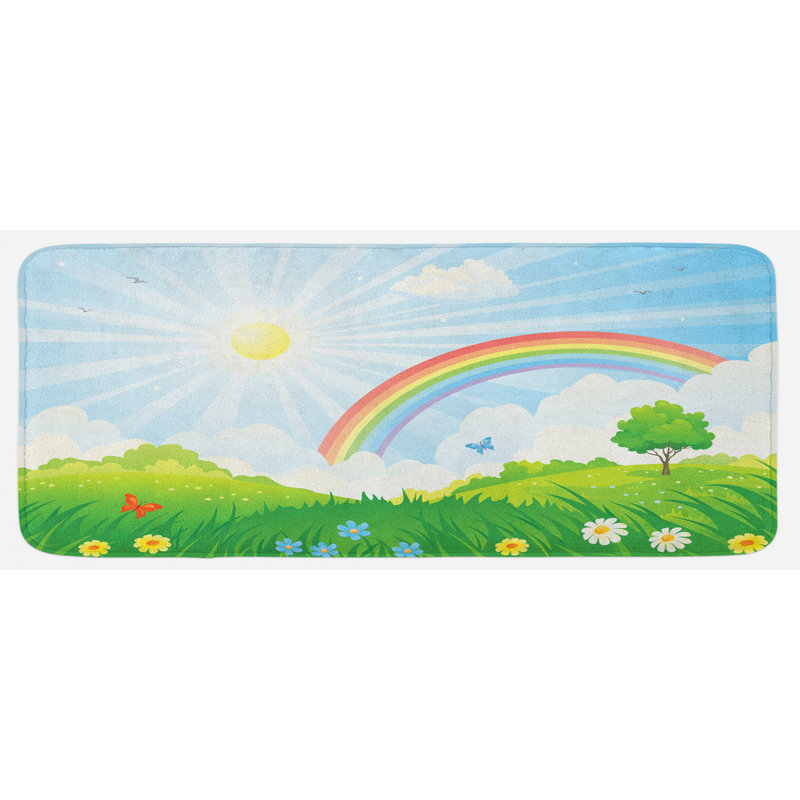 Cottage / Country Synthetic Kitchen Mat